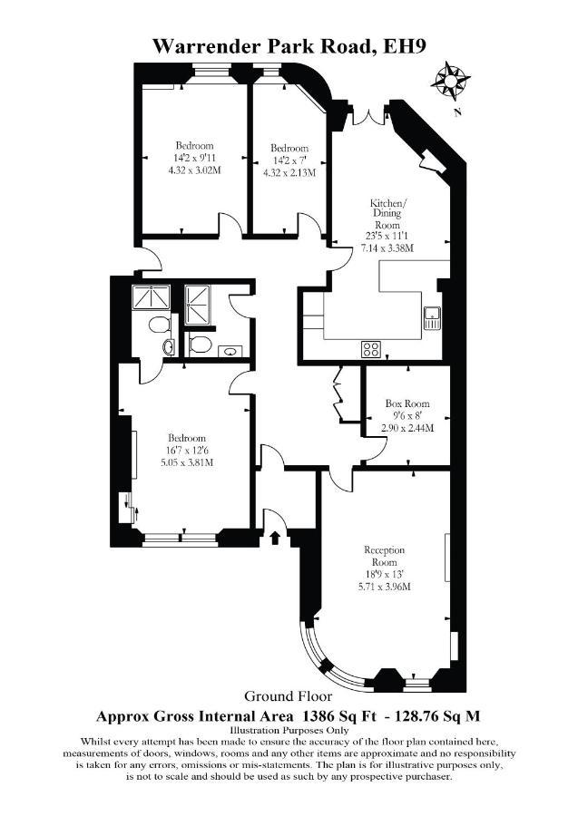 Stylish 3-Bedroom Edinburgh City Getaway מראה חיצוני תמונה